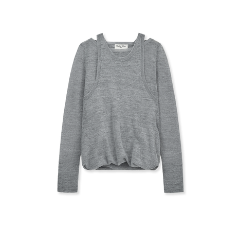 Áo len Matin Kim Mohair Layered Knit Pullover