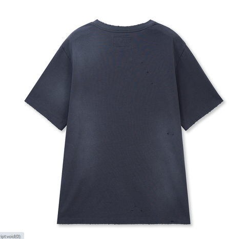 Áo Matin Kim Spray Washed Lettering Damaged Top