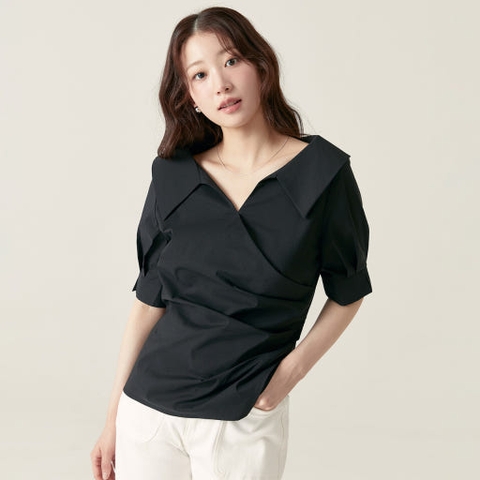 Áo Blouse Cổ Mở