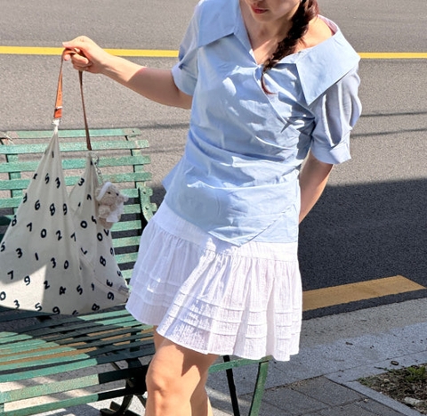 Áo Blouse Cổ Mở