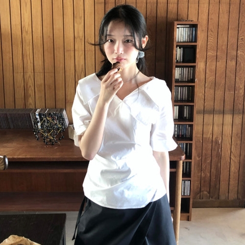 Áo Blouse Cổ Mở