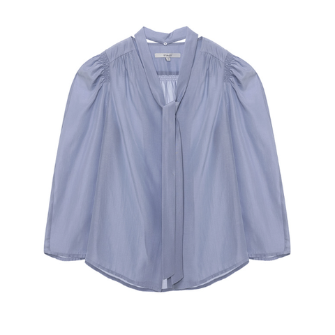 Áo Blouse Puff Sleeve Tie