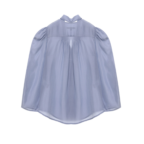 Áo Blouse Puff Sleeve Tie