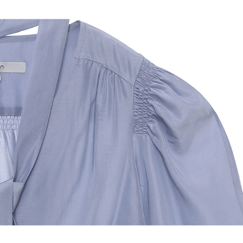 Áo Blouse Puff Sleeve Tie