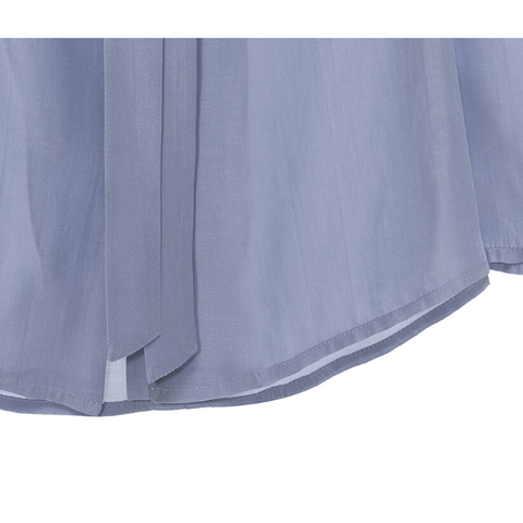 Áo Blouse Puff Sleeve Tie