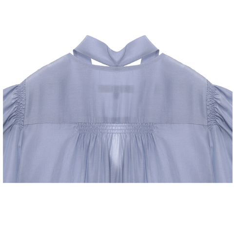 Áo Blouse Puff Sleeve Tie