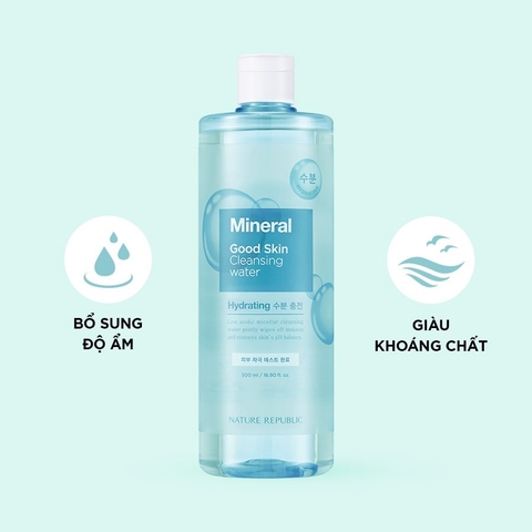 Nước Tẩy Trang Nature Republic Good Skin Ampoule Cleansing Water 500ml
