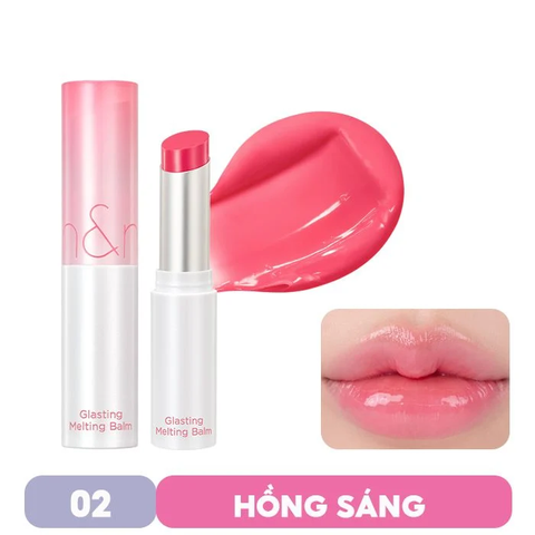 Son Dưỡng Có Màu Romand Glasting Melting Balm Thuần Chay Dưỡng Ẩm Mềm Môi Căng Mọng 3.5g