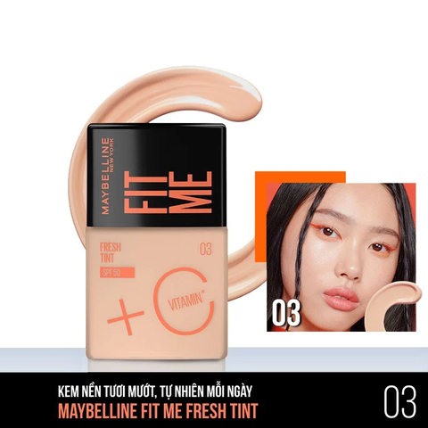 Kem Nền Maybelline Tươi Mướt Chống Nắng SPF50 30ml