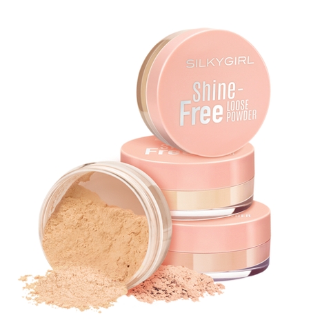 Phấn Phủ Bột Có Màu Silkygirl Chống Nhờn Shine Free Loose Powder 10g