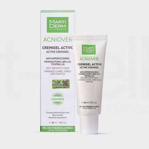 Kem Dưỡng Giảm Nhờn, Mụn & Se Lỗ Chân Lông Martiderm Acniover Active Cremigel 40ml
