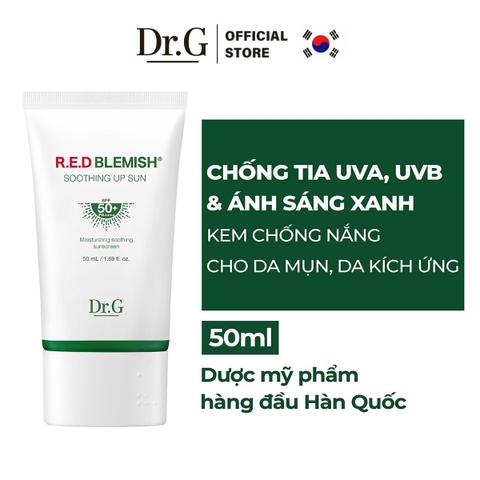 Kem Chống Nắng Dr.G Phổ Rộng Cho Da Mụn R.E.D Blemish Soothing Up Sun SPF50+ PA++++ 20ml