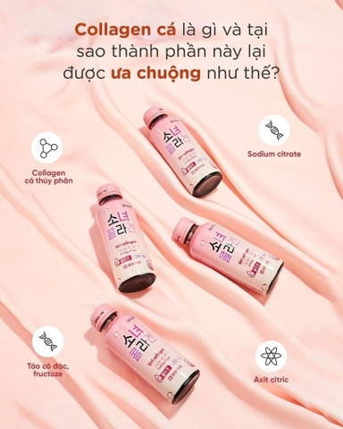 Nước Uống Làm Đẹp Da Girl Collagen Bổ Sung Collagen Và Vitamin C 100ml x 10PCS