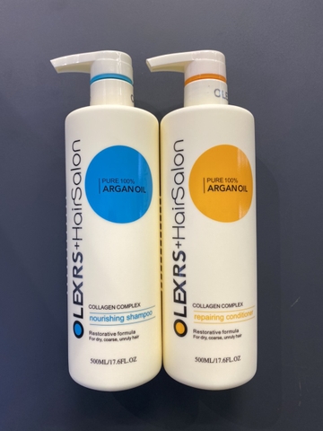 Combo Dầu Gội + Dầu Xả Olexrs Collagen Complex Cao Cấp Hỗ Trợ Ngăn Ngừa Rụng Tóc 960mlx2