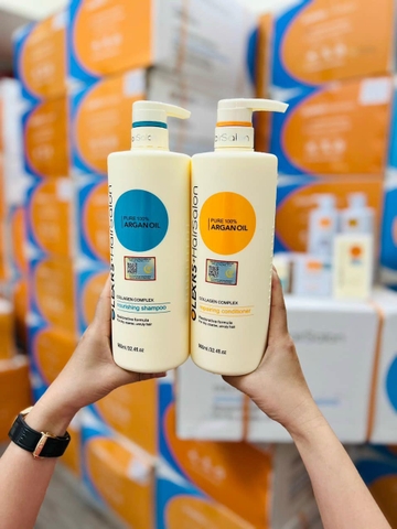 Combo Dầu Gội + Dầu Xả Olexrs Collagen Complex Cao Cấp Hỗ Trợ Ngăn Ngừa Rụng Tóc 960mlx2