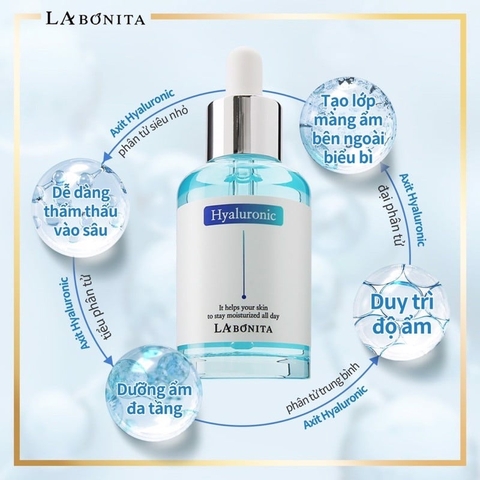 Serum La Bonita Vital Hyaluronic Acid Dưỡng Ẩm Sáng Da Và Tăng Độ Đàn Hồi 50ml