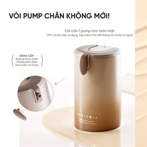 Kem Lót Judydoll Kiềm Dầu, Mỏng Nhẹ, Bền Màu 30g