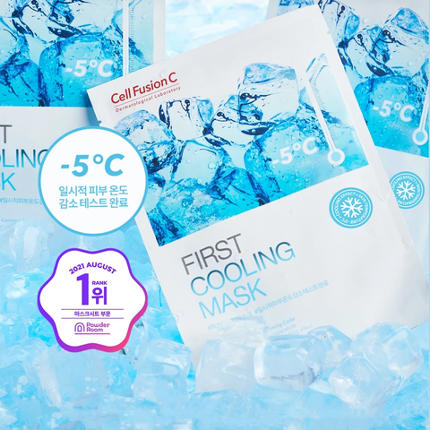 Mặt Nạ Hạ Nhiệt - 5 Độ & Làm Dịu Da Ứng Đỏ Cháy Nắng Cell Fusion C First Cooling Mask 5 Miếng