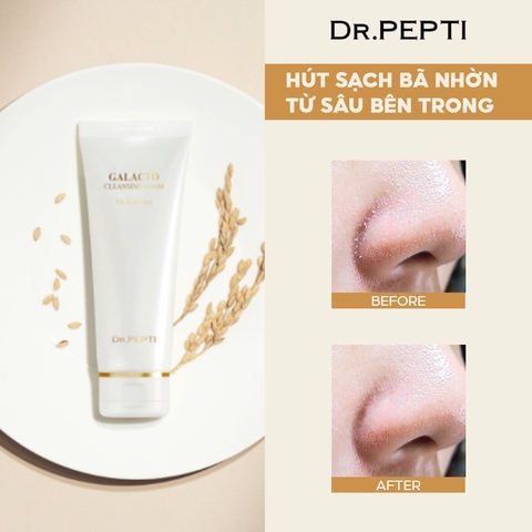 Sữa Rửa Mặt Tạo Bọt Dr.Pepti Galacto Cleansing Foam 110ml