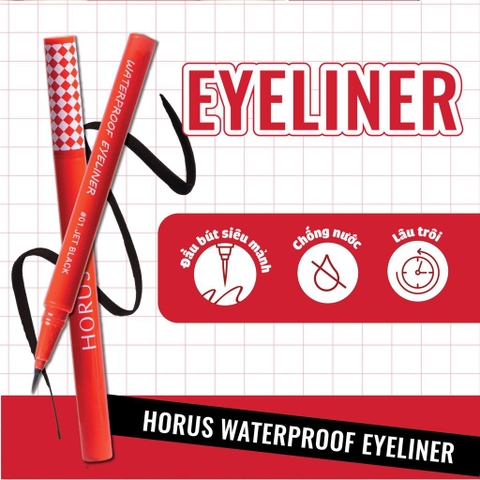 Kẻ Mắt Horus Water Proof Eyeliner 0.5G