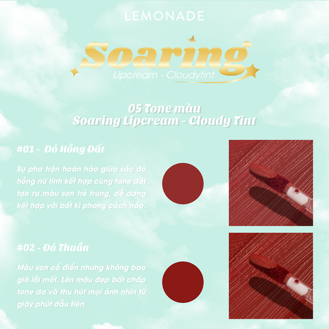 Son Kem Lì Nhẹ Môi Lemonade Soaring Lipcream 3.6g