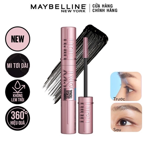 Mascara Maybelline Lash Sensational Sky High Waterproof Tơi Dài Mi Không Giới Hạn 6ml