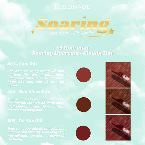 Son Kem Lì Nhẹ Môi Lemonade Soaring Lipcream 3.6g