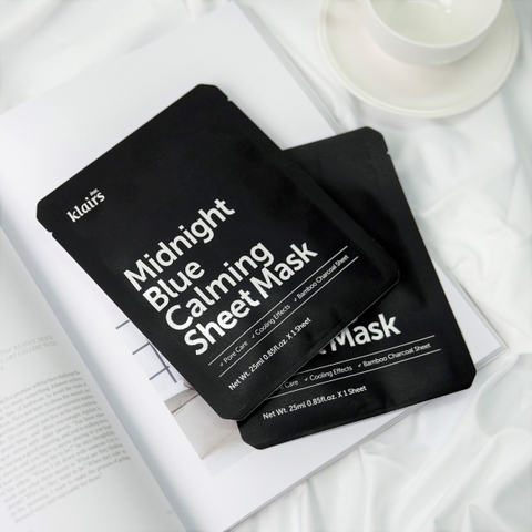 Mặt Nạ Dear Klairs Dưỡng Ẩm Và Phục Hồi Da Midnight Blue Calming Sheet Mask 25ml