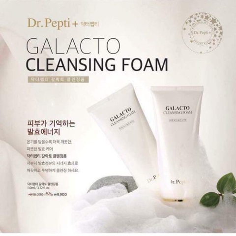 Sữa Rửa Mặt Tạo Bọt Dr.Pepti Galacto Cleansing Foam 110ml