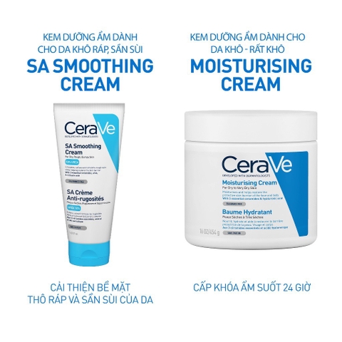 Kem Dưỡng Ẩm Dành Cho Da Khô Ráp, Sần Sùi CeraVe SA Smoothing Cream