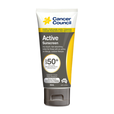 Kem Chống Nắng Cancer Council Cho Da Dầu và Người Chơi Thể Thao Năng Động Active Sunscreen SPF50+ UVA-UVB