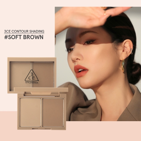 Phấn Tạo Khối 3CE Contour Shading #Soft Brown 8.6g