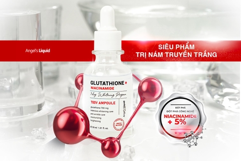 angel's liquid glutathione + Niacinamide Fresh Deodorant 60 ml Damode USA launched with the goal of providing a solution to clear acne Angel's Liquid: Glutathione Plus Niacinamide