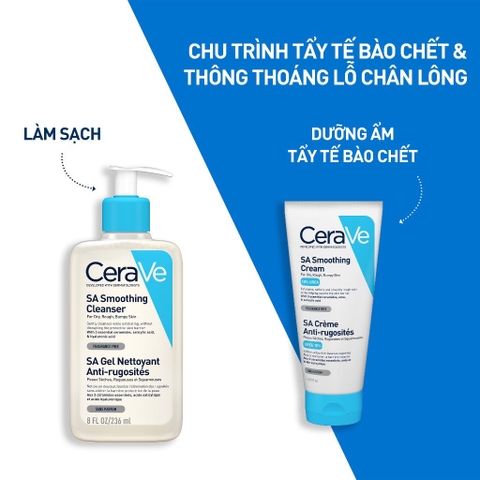 Kem Dưỡng Ẩm Dành Cho Da Khô Ráp, Sần Sùi CeraVe SA Smoothing Cream