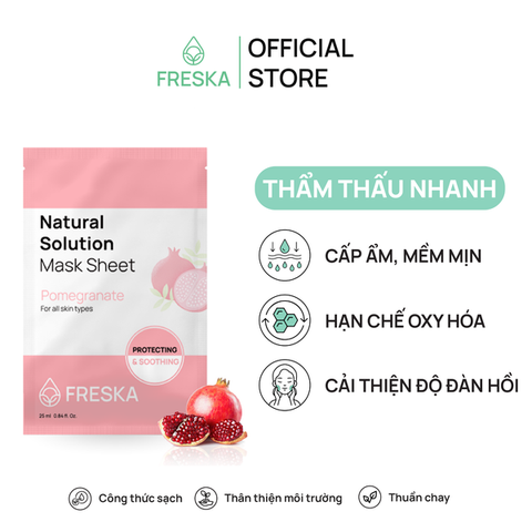 Mặt Nạ Giấy Freska Natural Soluion Mask Sheet 25ml
