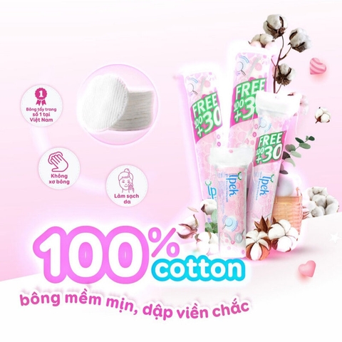 Bông Tẩy Trang Ipek 150 Miếng