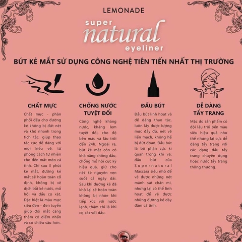 Kẻ Mắt Nước Lemonade Supernatural Eyeliner Lâu Trôi 1g .#Black