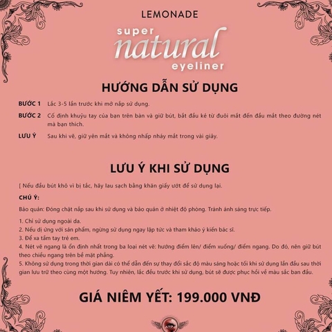 Kẻ Mắt Nước Lemonade Supernatural Eyeliner Lâu Trôi 1g .#Black