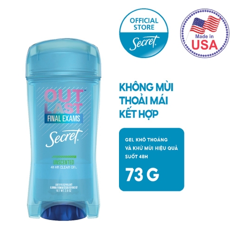 Gel Khử Mùi Secret Giảm Tiết Mồ Hôi 73g