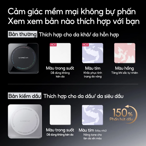 Phấn Phủ Carslan Black Magnetic Soft Mist Powder Dạng Nén 8g