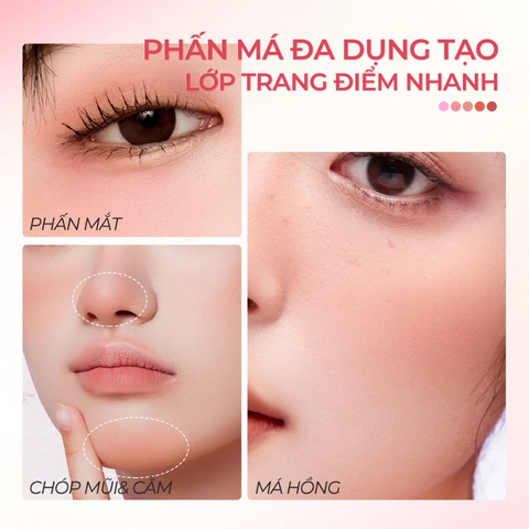 Phấn Má Hồng Sace Lady Màu Sắc Lâu Trôi 3g - #01 Joyous