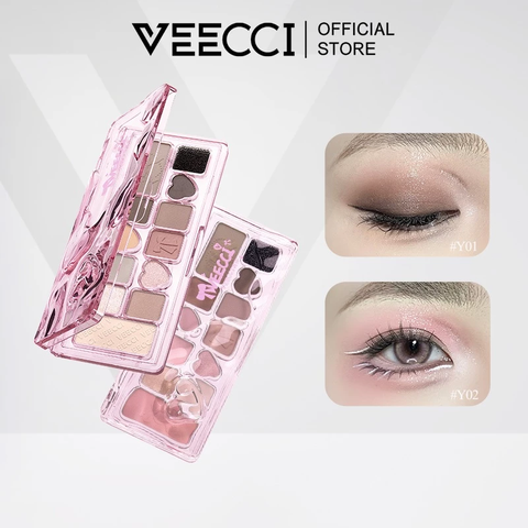 Bảng Phấn Mắt Veecci 11 Ô Ánh Ngọc Trai Lì Đa Chức Năng 9.3g