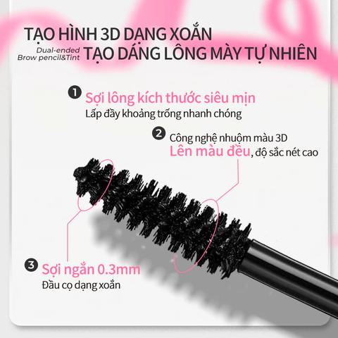 Bút Chì Lông Mày Mlen Diary Chống Thấm Nước Nhanh Khô Nuôi Dưỡng Lông Mày