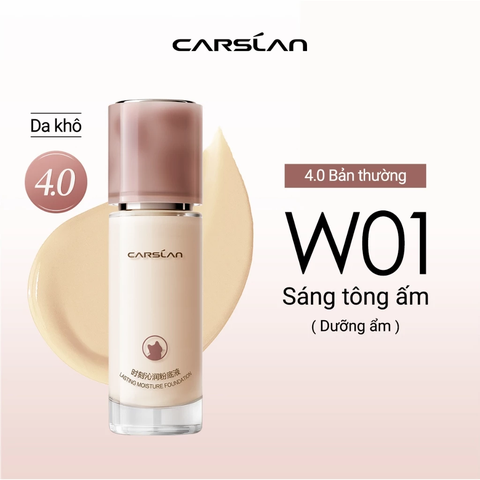 Kem Nền Carslan 4.0 Dạng Lỏng Kiềm Dầu Lâu Trôi Chống Thấm Nước Suốt 24H 30g