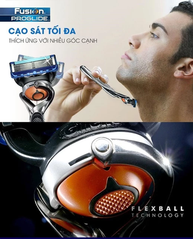 Dao Cạo Râu Gillette Fusion Proglide 5 - Hộp 1 Cán 1 Lưỡi