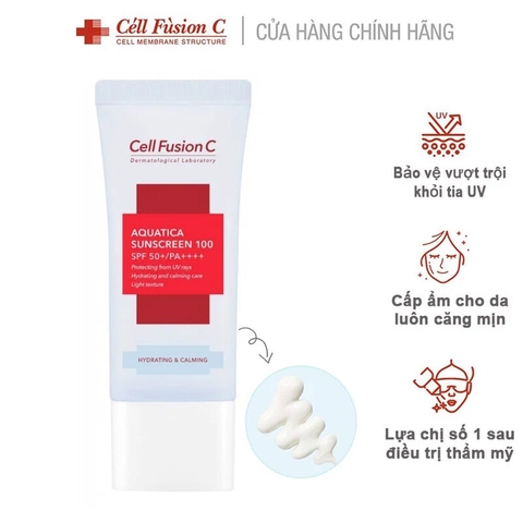 Kem Chống Nắng Cell Fusion C Aquatica Sunscreen 100 Cấp Ẩm Dịu Da