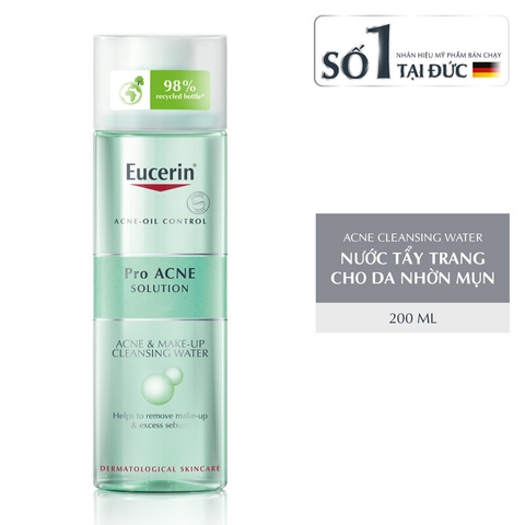 Nước Tẩy Trang Eucerin Dành Cho Da Nhờn Mụn 200ml