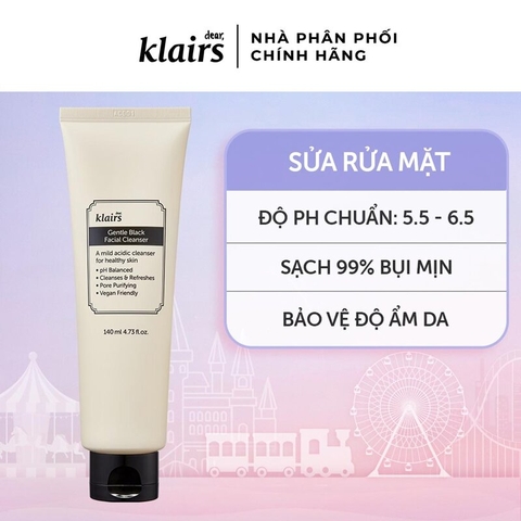 Sữa Rửa Mặt Dear Klairs Dưỡng Ẩm, Dịu Nhẹ, Sạch Sâu 140ml