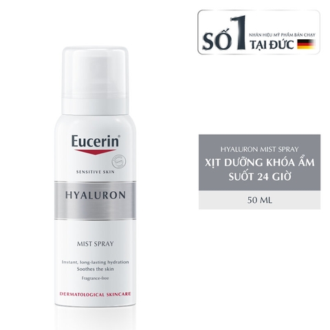 Xịt Dưỡng Ẩm Eucerin Giảm Nếp Nhăn Hyaluron Mist Spray