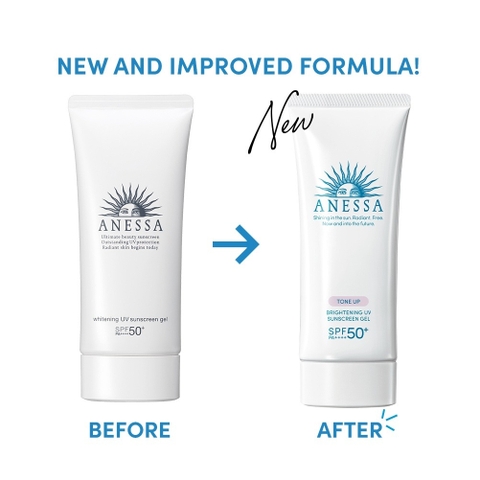 Gel Chống Nắng Anessa Dưỡng Sáng Nâng Tông & Hiệu Chỉnh Sắc Da Brightening UV SPF50+ PA++++